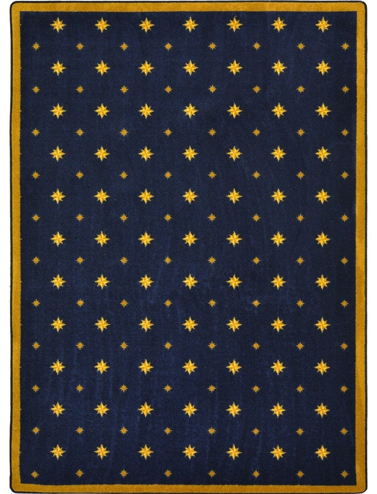 Any Day Matinee Rug, Walk of Fame, Navy, 5'4"x7'8"