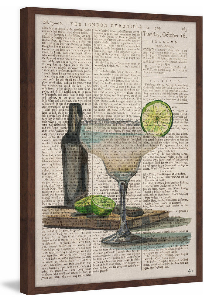 "Frozen Margarita" Framed Painting Print, 24"x36"