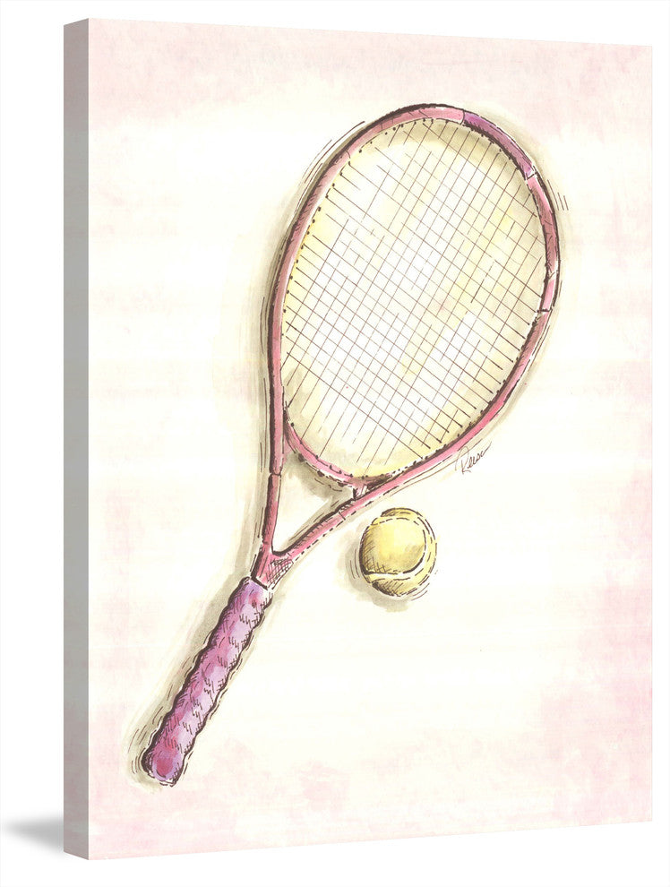 Marmont Hill, "Racket" by Reesa Qualia Painting Print on Wrapped Canvas, 40x52
