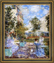 Frederick Childe Hassam in a French Garden Framed Premium Canvas Print, 20"x25"