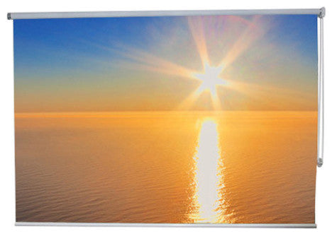 "Atlantic Sunset" Artwork, 5' Shade, Blackout, Right