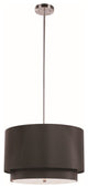 3 Light Pendant, Black
