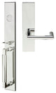 Stuttgart Lever, Mortise Dummy Handleset, Left Hand, Polished Stainless Steel