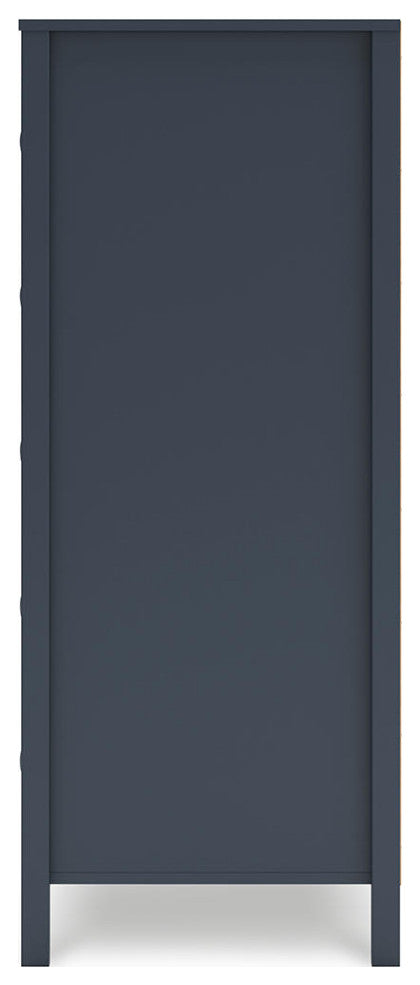 Simmenfort Navy Blue Chest of Drawers