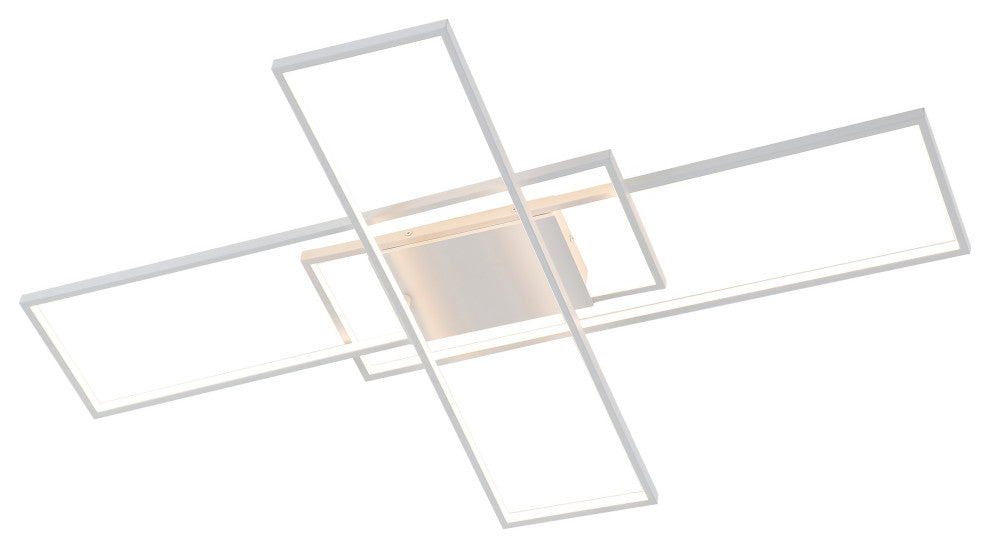 Palco Minimalist Metal Adjustable Dimmable Geometric Integrated LED Flush Mount