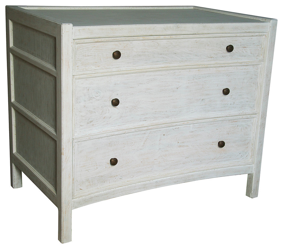 Hampton Side Table, White Wash