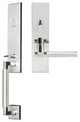 Sequoia Lever, Mortise Entry Handle set, RHR, Polished Stainless Steel