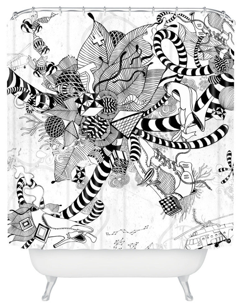 Iveta Abolina Black And White Play Shower Curtain