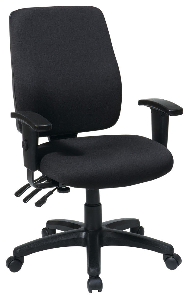 Deluxe Task Chair With Ratchet Back Height Adjustment