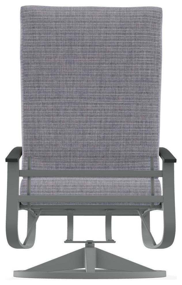 Belle Isle Cushion Deep Seat Outdoor Swivel Rocker, Proven Ash/Graphite