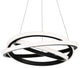 Veloce 24" LED Chandelier 3000K, Black