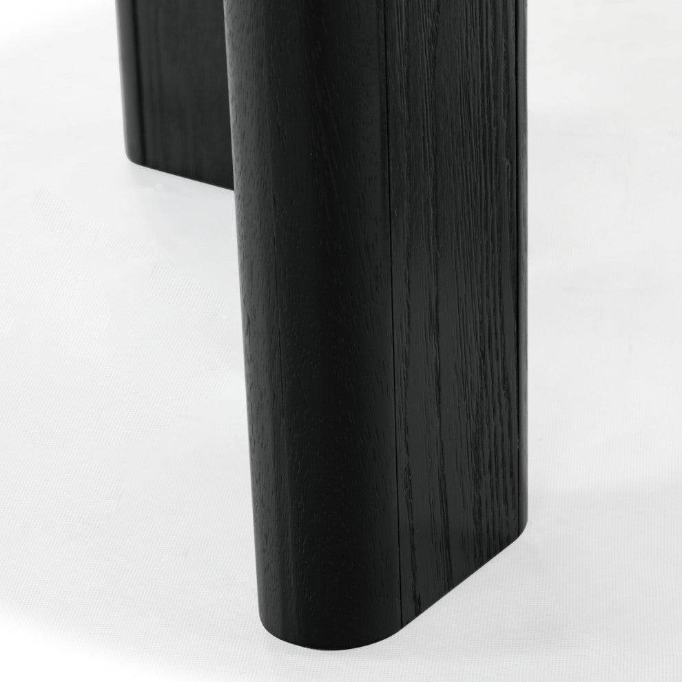 Safavieh Couture Olivetta Round Wood Dining Table, Black