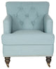 Safavieh Colin Tufted Club Chair, Sky Blue Linen