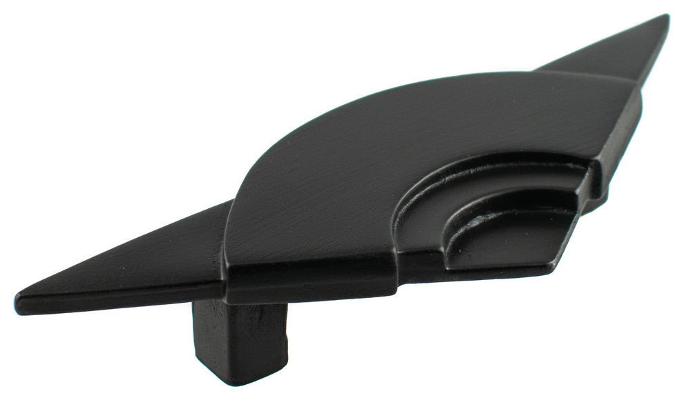 Moderno Pewter Cabinet Pull Hawk Hill Hardware, Wrought Iron