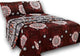 Tache Burgundy Paisley Fitted/Flat Sheet Set, Queen