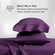 Bare Home 1800 Microfiber Sheet Set, Plum, Queen