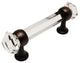 Cosmas 6393ORB-C Oil Rubbed Bronze With Clear Glass Cabinet Cup Pull, Set of 5