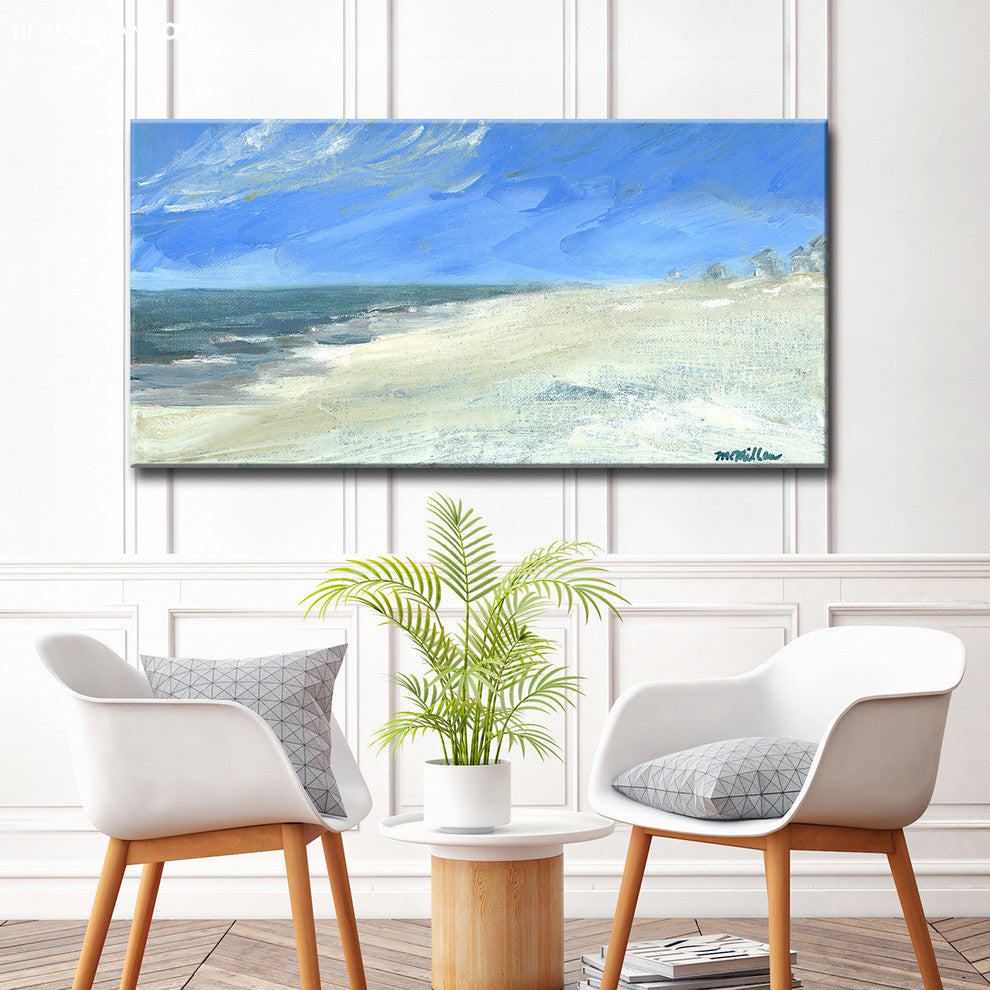 Calm Shores' Ready2HangArt Canvas by Leslie Owens, 40"x20"