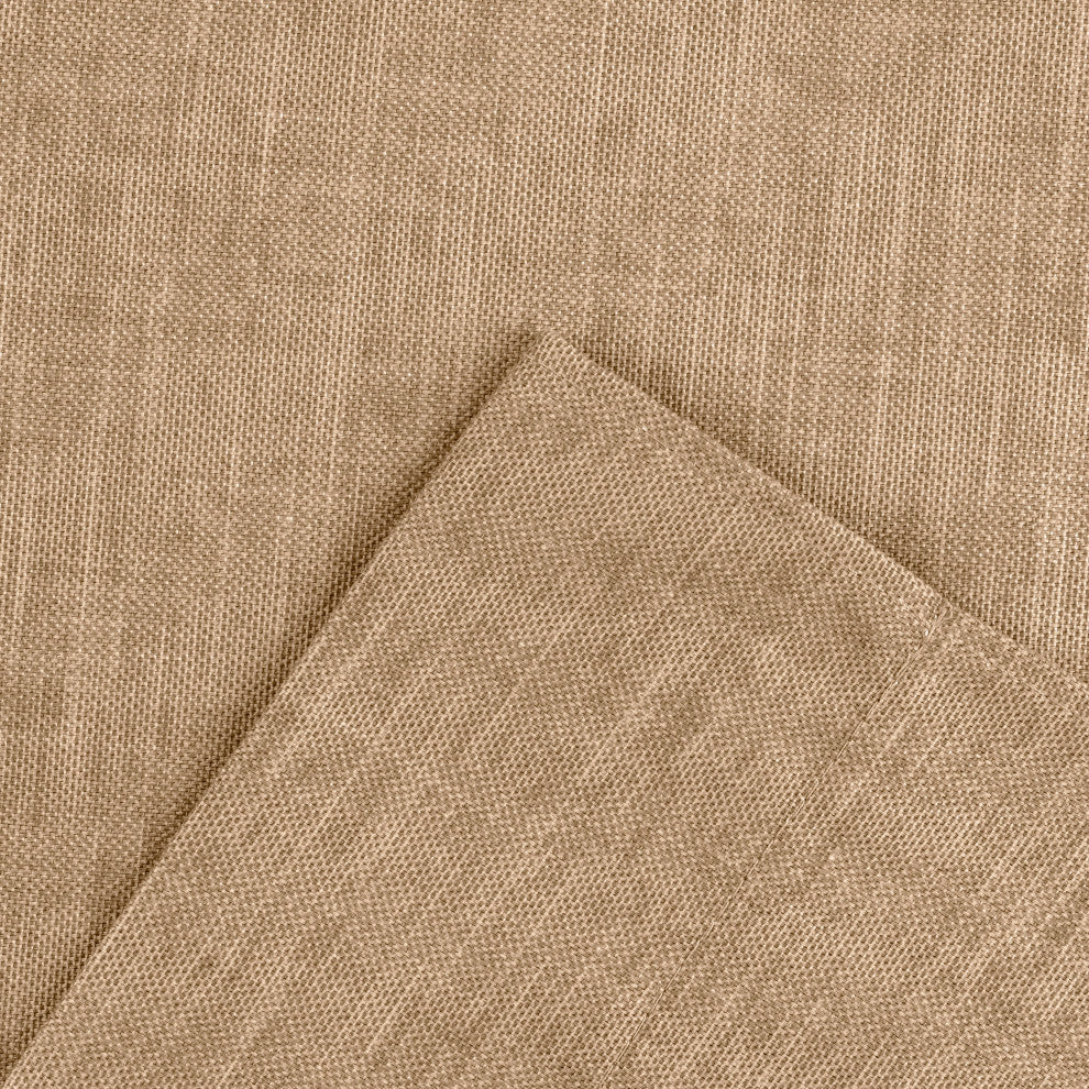 Lisa Solid 58" x 15" Tailored Valance, Tan