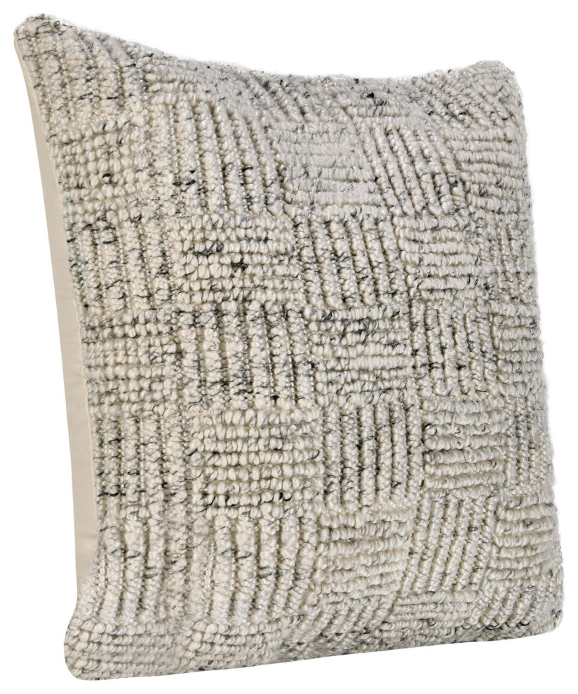 Shades Recycled Fabric Fabric Throw Pillow by Kosas Home, Ivory, 22x22