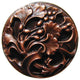 Florid Leaves Knob, Antique Copper