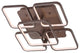 Sebastian 17.5" Integrated LED Flush Mount Ceiling Light, Coffee