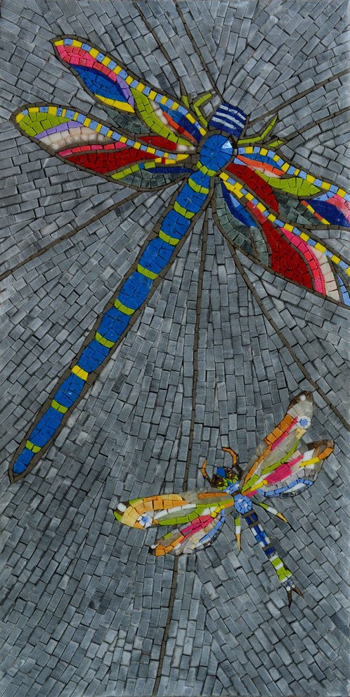 Mosaic Patterns- Dragonflies, 12"x24"