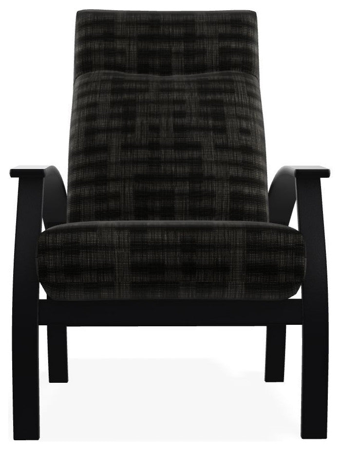 Belle Isle Cushion Outdoor Adjustable Back Chair, Illusion Plaid Onyx/Black