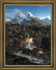 Adrian Ludwig Richter the Watzman Framed Premium Canvas Print, 18"x24"