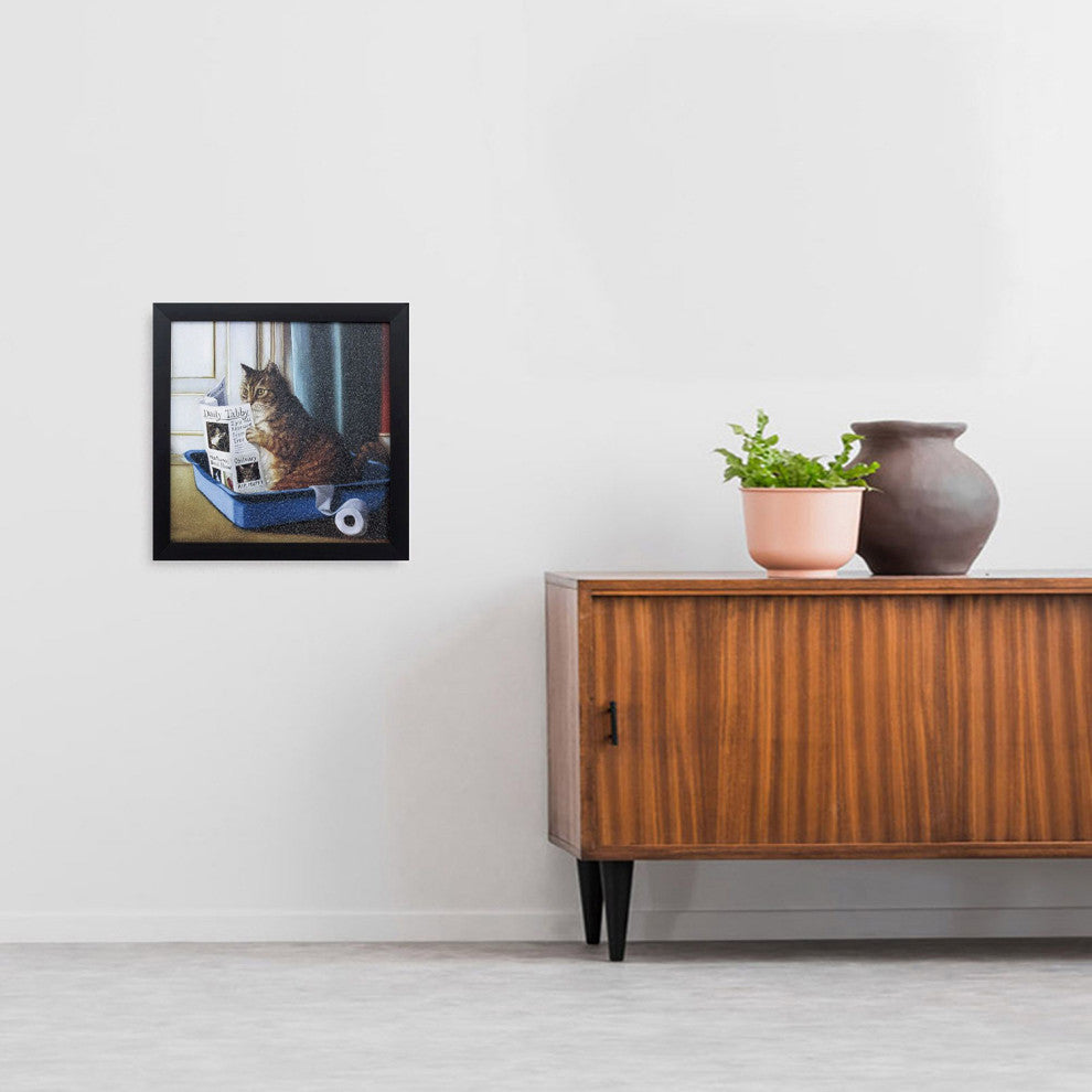 Kitty Throne Non-Glass Framed Art