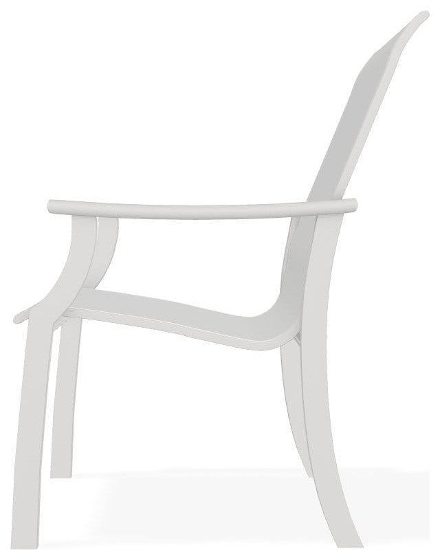St. Catherine Sling Outdoor Armchair, White/Snow