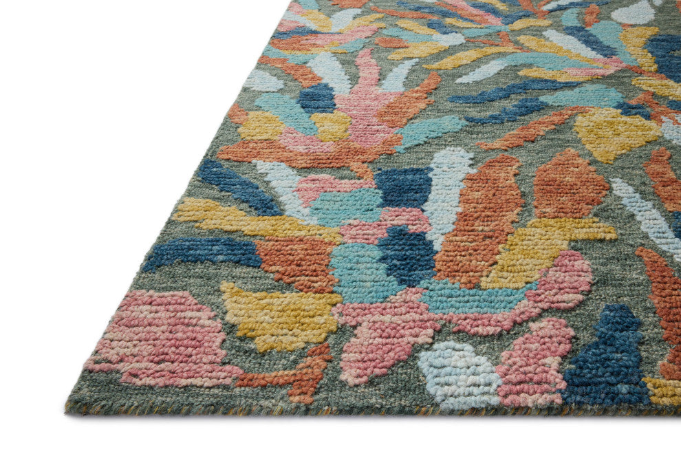 Loloi Tilly Green / Multi 2'-3" x 3'-9" Accent Rug