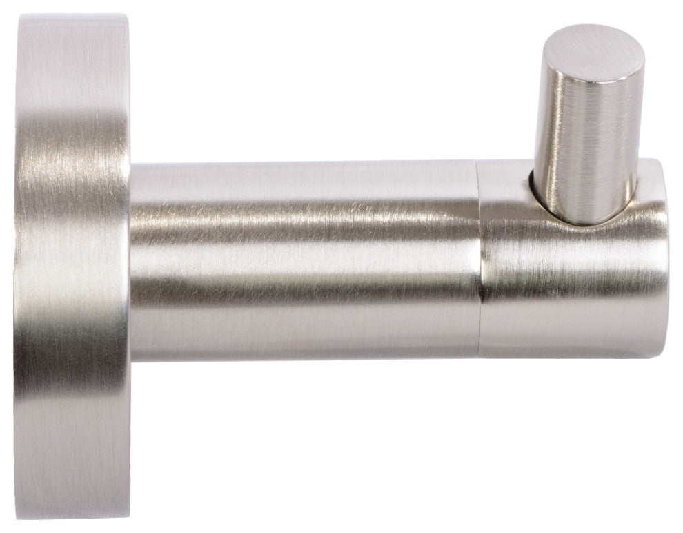 Italia Venezia Series Brushed Nickel Toilet Paper Holder and Robe Hook Set