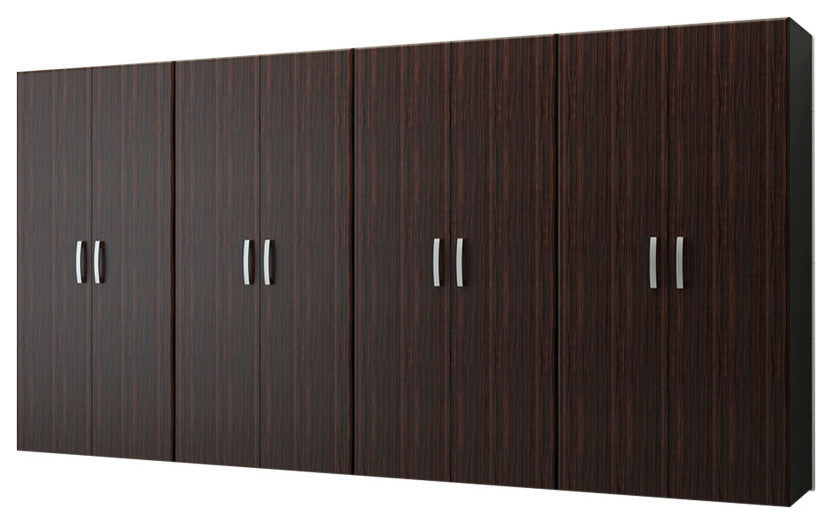 6 Piece Jumbo Cabinet Storage System, Espresso