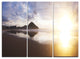 "Sunset at Donostia Beach" Metal Wall Art, 3 Panels, 36"x28"