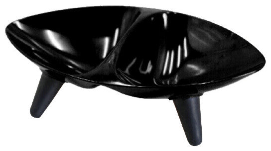 Melamine Couture Sculpture Double Food and Water Dog Bowl