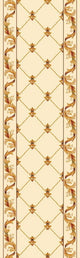 Corinthian 5318 Ivory Fleur-De-Lis Rug, 2'3"x3'3"