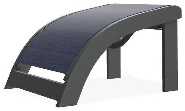 Adirondack Sling Outdoor Ottoman, Collect Indigo/Graphite