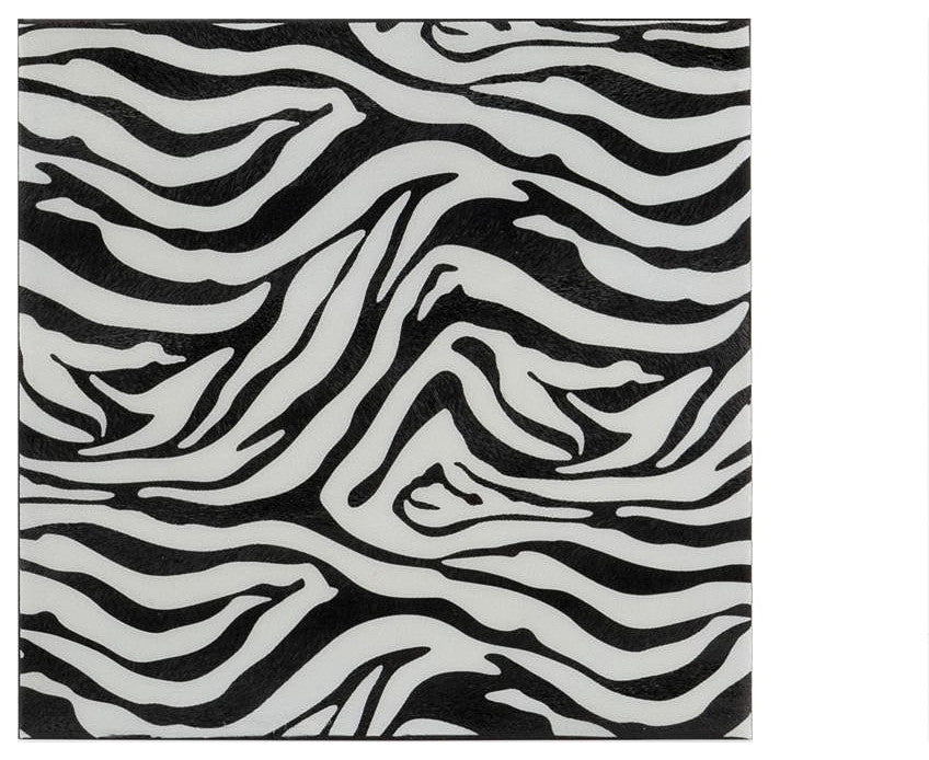 12" X 4" Black and White Iron Wall Decor