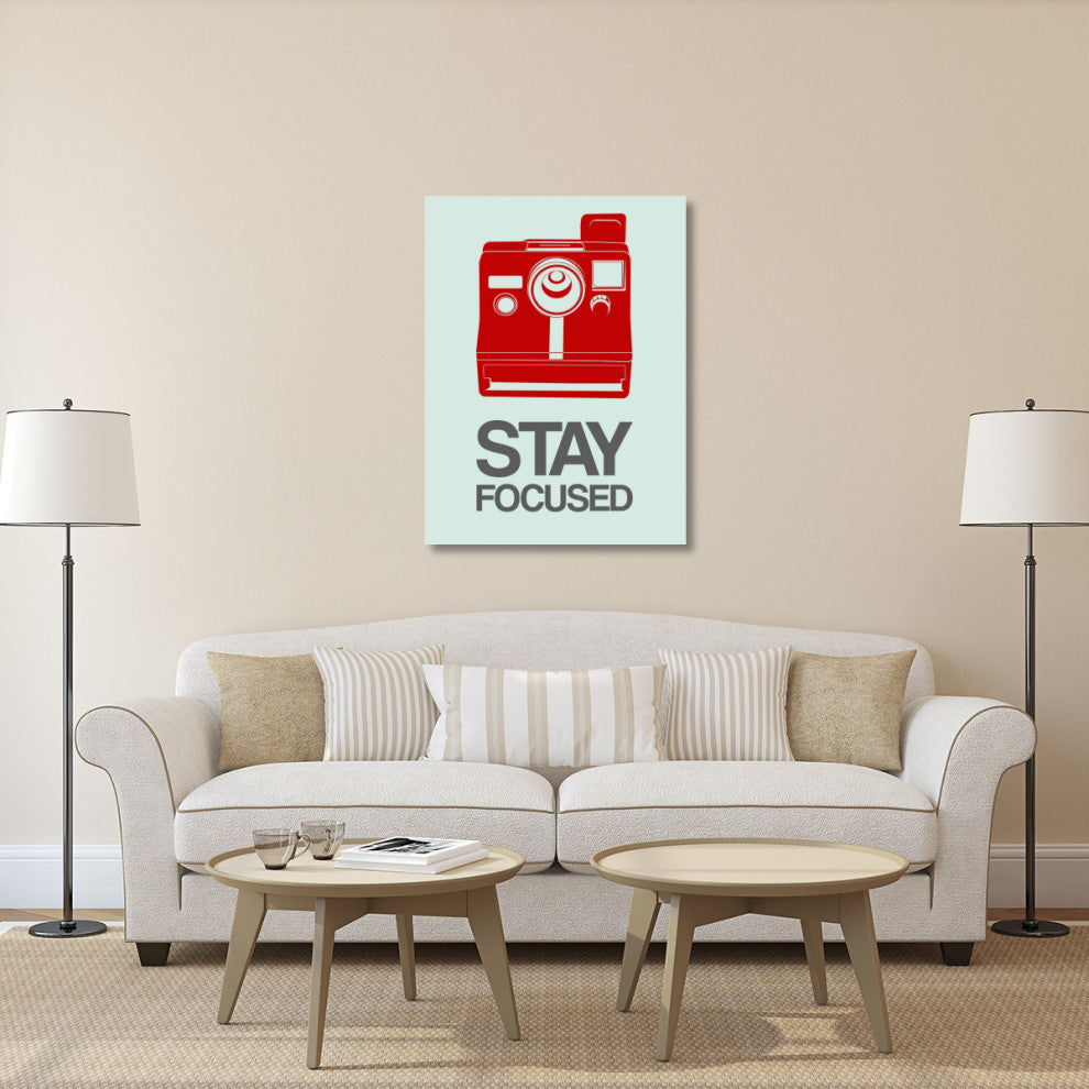 "Stay Focused Polaroid Camera Poster 4" Fine Art Print
