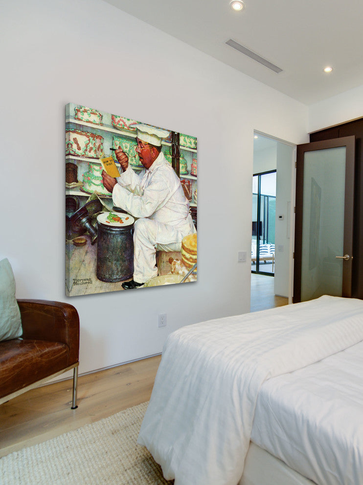 "How to Diet"  Painting Print on Canvas by Norman Rockwell