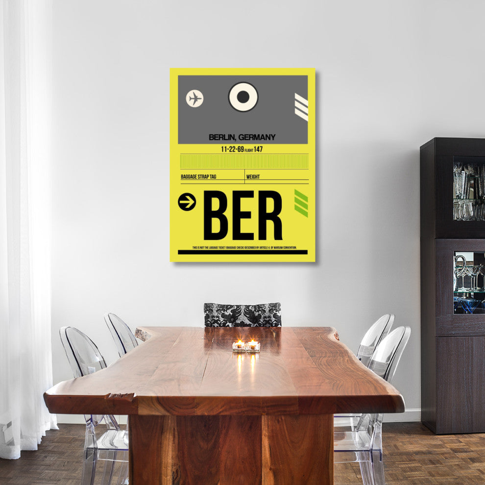 "BER Berlin Luggage Tag 1" Fine Art Print