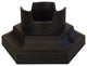 Pedestal Post Base, White