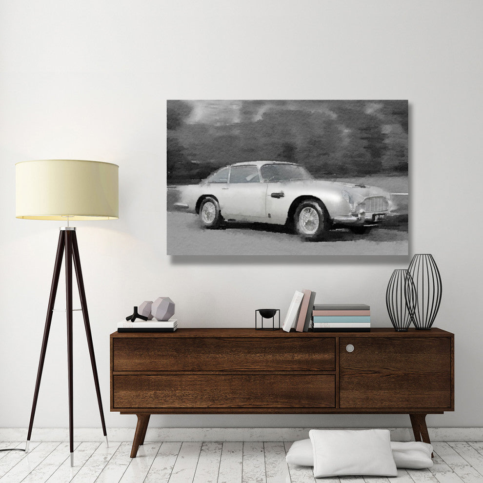"Aston Martin DB5 Watercolor" Fine Art Print