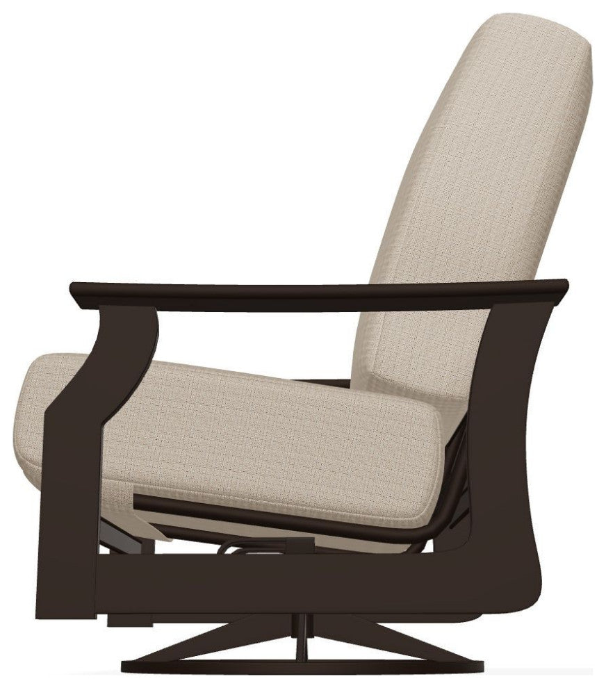St. Catherine Deep Seat Outdoor Swivel Rocker, Bliss Sand/Kona