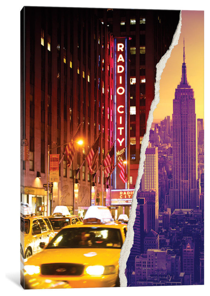 "Dual Torn Series Manhattan Buildings" by Philippe Hugonnard, 18x12x1.5
