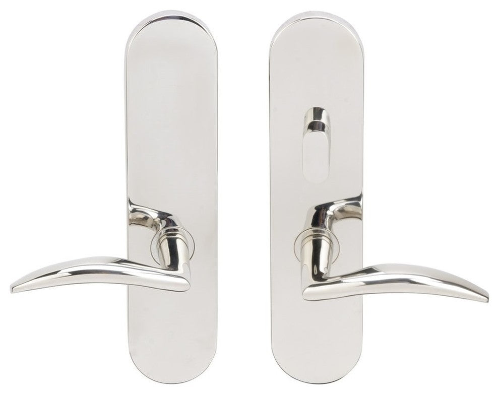 Air-Stream Lever, Tubular Passage With Privacy Bolt, Polished Stainless Steel