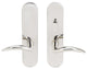 Air-Stream Lever, Tubular Passage With Privacy Bolt, Polished Stainless Steel