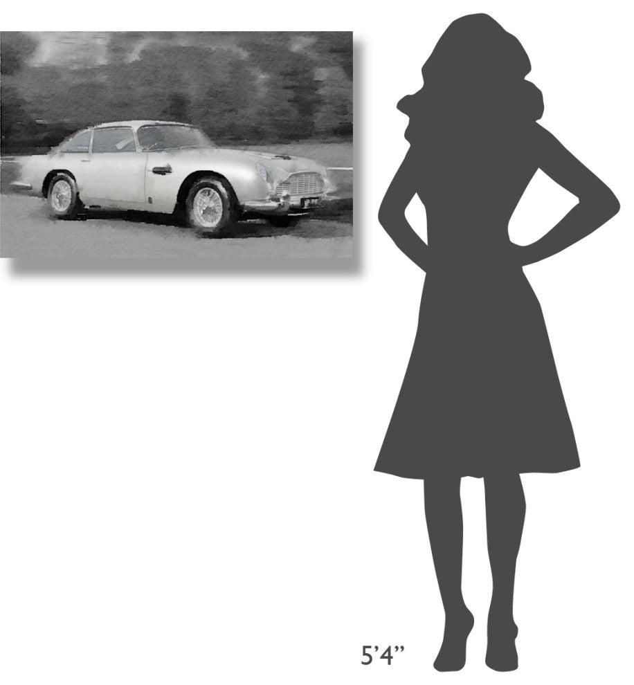 "Aston Martin DB5 Watercolor" Fine Art Print