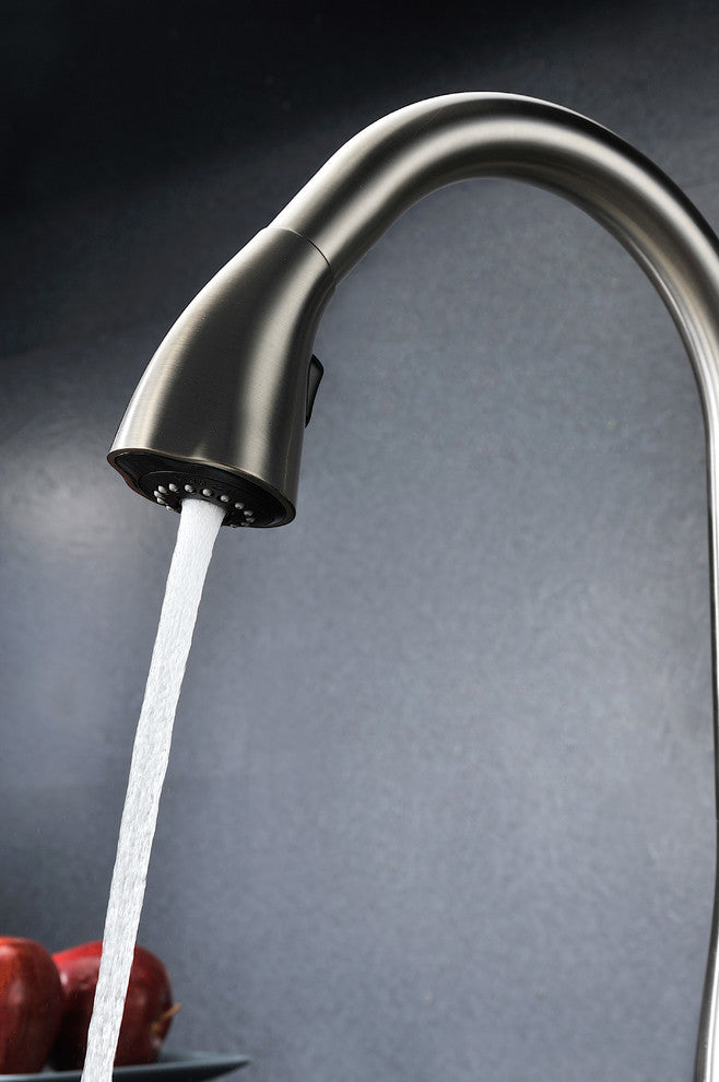 ANZZI Moore Undermount Stainless Steel Kitchen Sink w/Accent Faucet